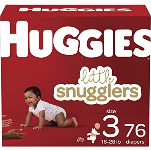 Baby Diapers Size 3, 76 Ct, Huggies Little Snugglers