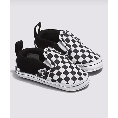 Infant Slip-On V Checkerboard Crib Shoe 6-9 months
