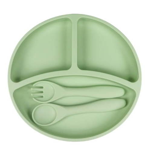 hengsof Suction Plates for Baby, Stay Put Divided Toddler Plates, Food Grade Silicone Baby Plates, BPA Free, Baby Feeding Supplies, Microwave & Dishwasher Safe