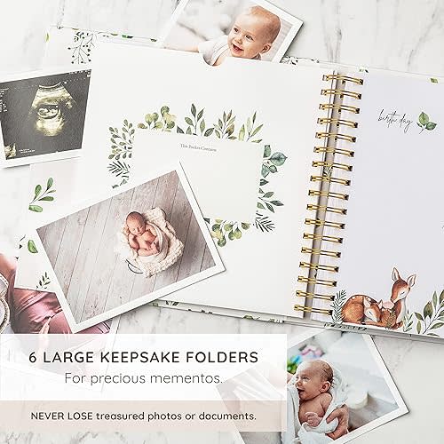 Keepsake Memory Book for Baby, First 5 Year Baby Book