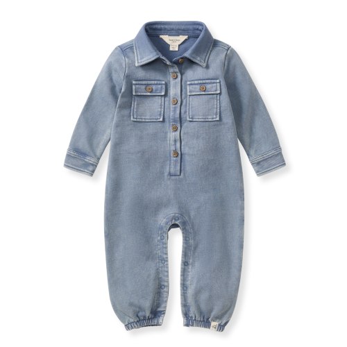 Acid Wash Organic Baby Boy Jumpsuit - Flint – Burt's Bees Baby