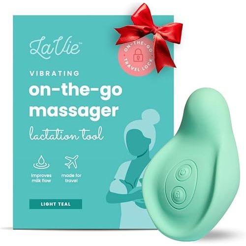 LaVie On The Go Lactation Massager for Breastfeeding, Nursing, Pumping, Support for Clogged Ducts, Mastitis, Engorgement During Travel