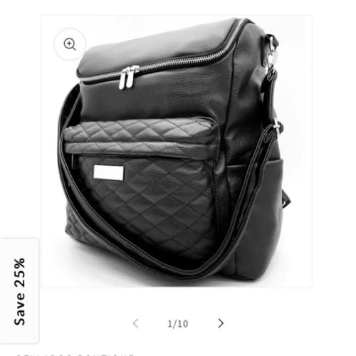 Mabel Diaper Bag Onyx – Bellaboo USA