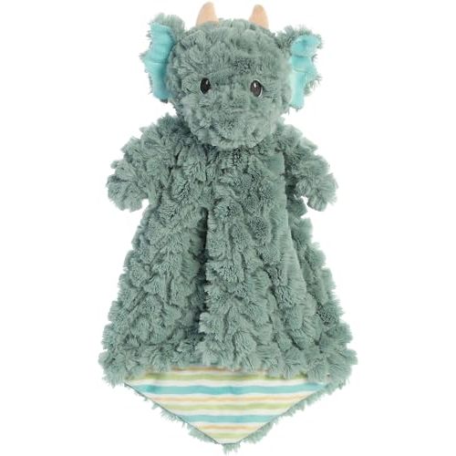 Aurora® Enchanting Magical Dragon Jaxon Luvster Baby Stuffed Animal - Soft & Cuddly Toy - Comforting Companion - Green 14 Inches