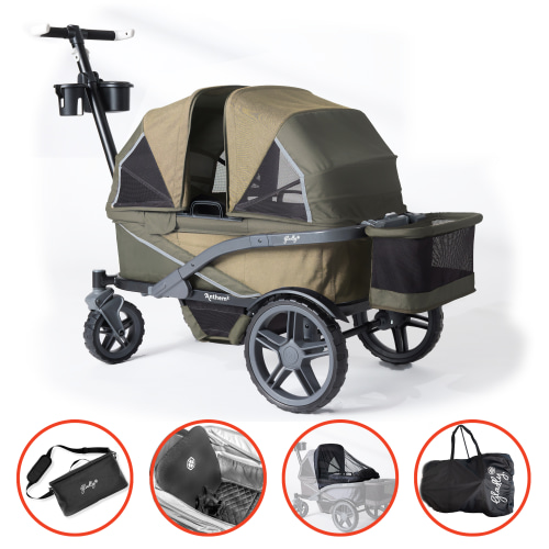The Adventure Bundle: Anthem Deluxe All-Terrain Stroller Wagon