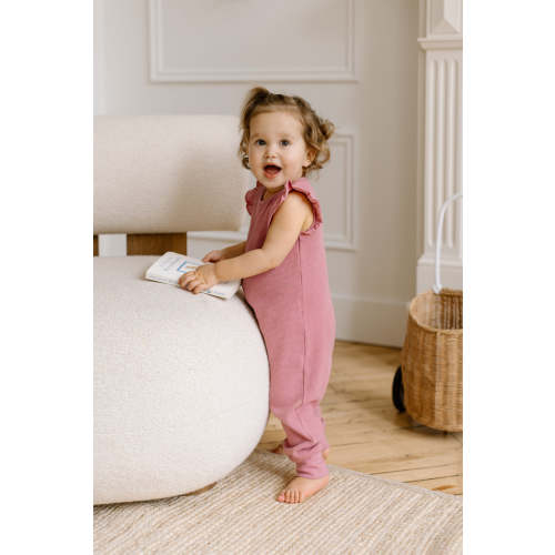 Maci Waffle Flutter Tank Romper