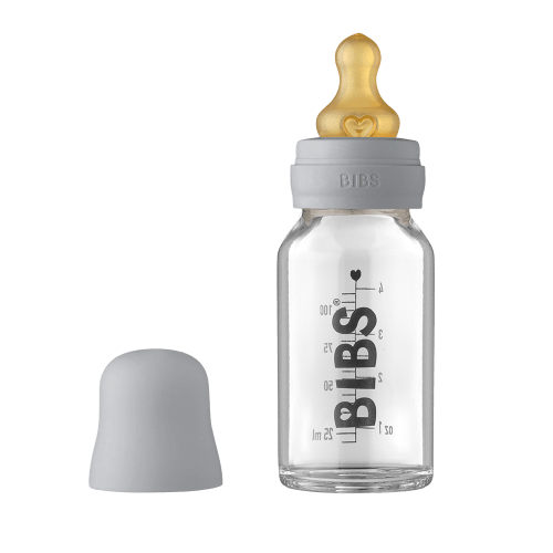 Baby Glass Bottle Complete Set 110ml - Cloud