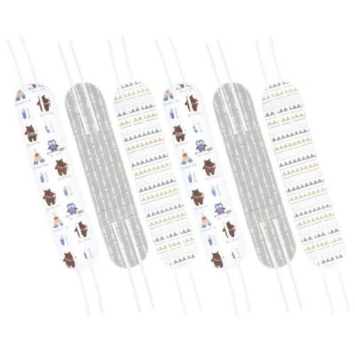 Luvable Friends Unisex Baby Belly Binder 6pk, Be Brave, 0-6 Months