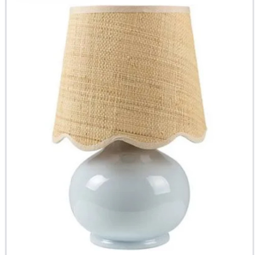 Stella Light Blue Diminuta Woven Shade Table Lamp | Kirklands Home