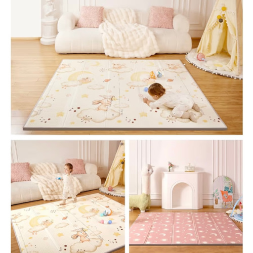 Baby Play Mat, 79 x 71 Inches Extra Large Foldable Play Mats for Babies and Toddlers, Waterproof & Anti-Slip Portable Foam Floor Mat for Tummy Time with Travel Bag