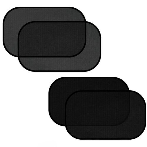 AstroAI Car Window Sun Shade 2 Pack Semi Transparent & 2 Pack Transparent Medium