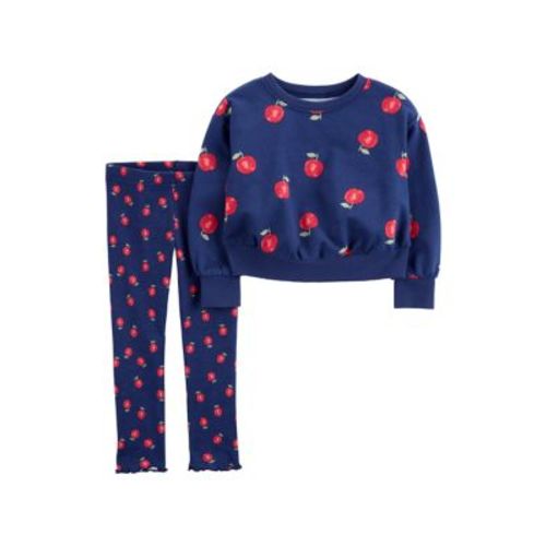 Baby Girls Printed Sweatshirt and Leggings Set
