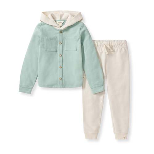 Hooded Shirt & Pants Set – Burt's Bees Baby