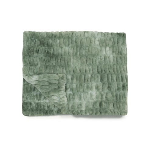 Green Faux Fur Blanket | Lily Pad | Lola Blankets