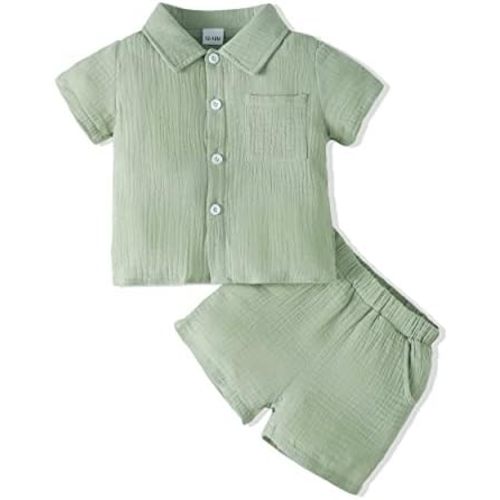 Toddler Baby Boy Clothes Summer Outfits Cotton Short Sleeve T-Shirt Dinosaurs Shorts Set Boy Clothes Outfits Set