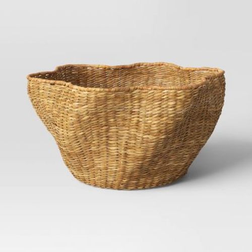 Large Woven Scallop Edge Basket - Threshold™