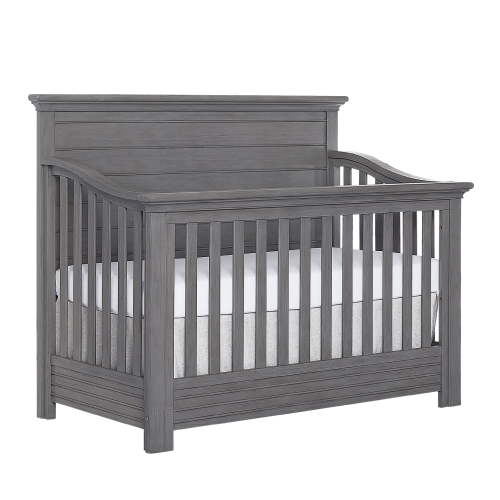 evolur Waverly 5-in-1 Full Panel Convertible Crib, Rustic Grey