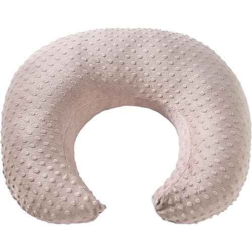 Nursing Pillow with Nursing Pillow Cover for Breastfeeding Moms, Extra Large Ultra-Soft Breastfeeding Pillows for Infant Newborn Baby Boy Girl (Sepia Rose) - 23.6 x 19.7 x 7.5 inches