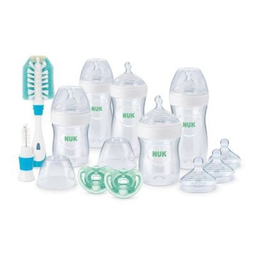 Nuk Simply Natural Baby Bottle Gift Set With Cleaning Brush - 11ct
