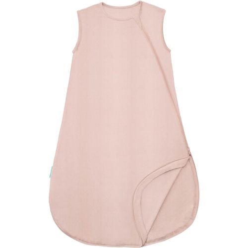Supersoft Sleep Sack 0.5 TOG, Premium Bamboo Viscose Sleeping Bag Thin Baby Wearable Blanket 2-Way Zipper Sleepsacks - Blush - 0-3 Months