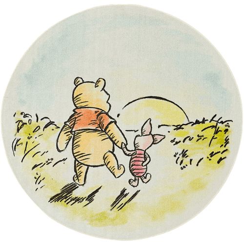 Winnie The Pooh Friendship Cream Beige 5 Round Rug