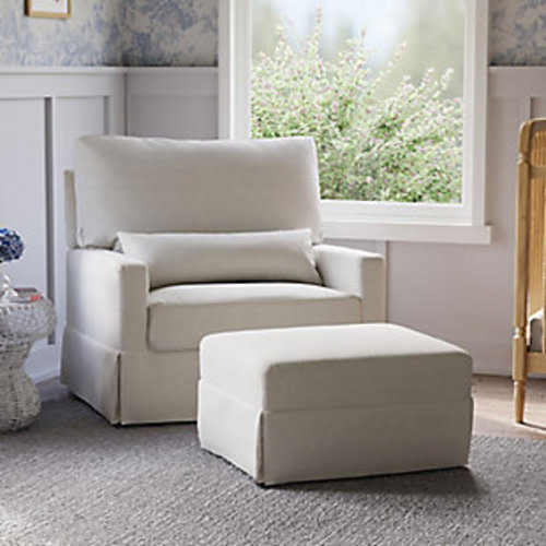 Namesake Crawford Pillowback Chair and a Half Comfort Swivel Glider