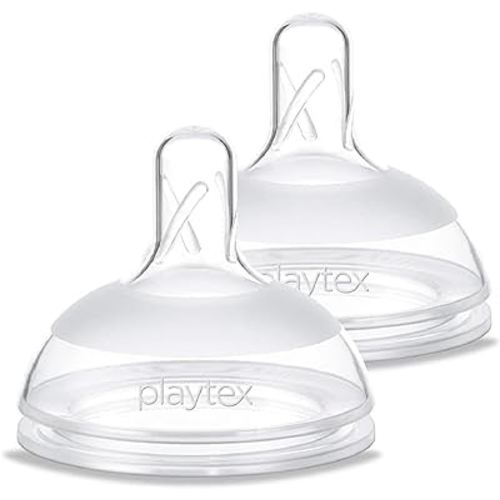 Playtex Baby NATURALATCH COMFORT Nipple, Switch from Breastfeeding to Bottle, Most Like Mom Feel, Slow Flow, 2 Count