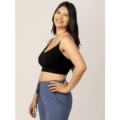 Sublime® Bamboo Hands-Free Pumping Lounge & Sleep Bra | Soft Fuchsia - Kindred Bravely