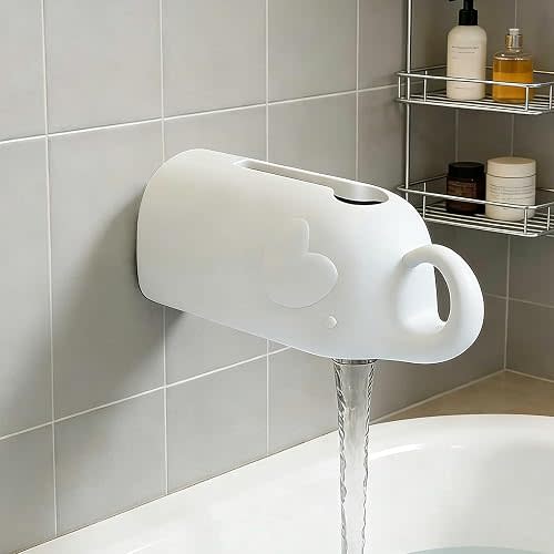 Bath Spout Cover, Faucet Cover Bathtub Baby, Bath Faucet Cover for Kids, FaucetsCover Baby Prevents Bumps and Knocks, Bathtub Faucet Covers for Kids, Universal (White)