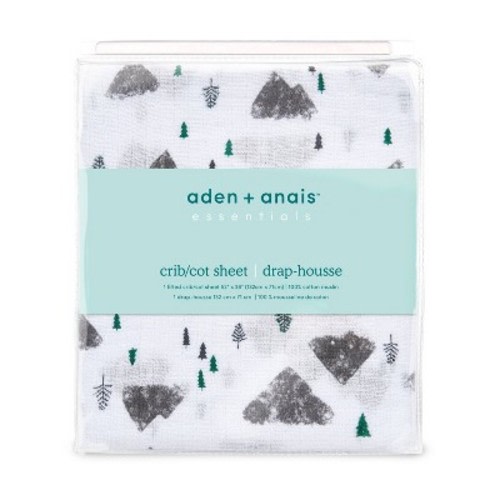 aden + anais Crib Sheet, Color: Scenery White
