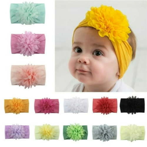 Nituyy Kids Girl Baby Headband Flower Bow Hair Band Accessories