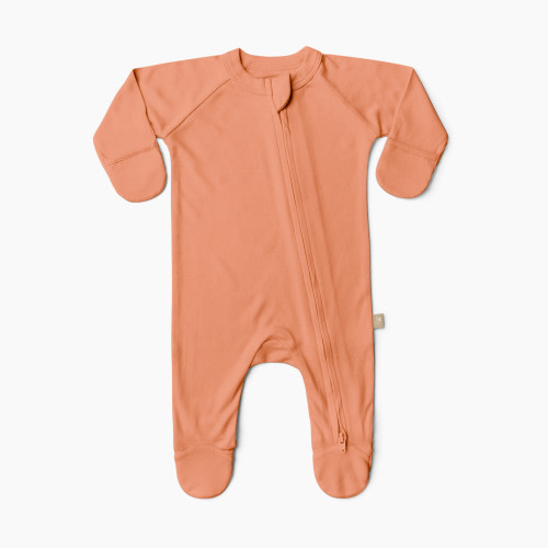Goumi Kids x Babylist Grow With You Footie - Loose Fit - Nectar, 0-3 M