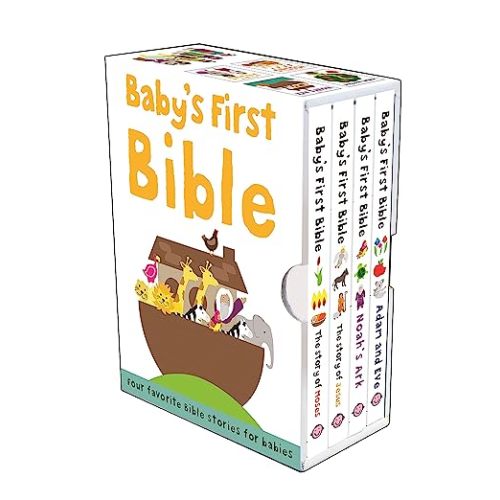 Baby's First Bible Boxed Set: The Story of Moses, The Story of Jesus, Noah's Ark, and Adam and Eve (Bible Stories)
