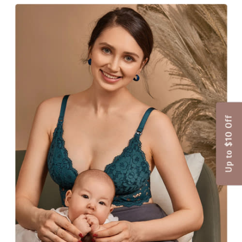 Lace Plunge Nursing Bralette