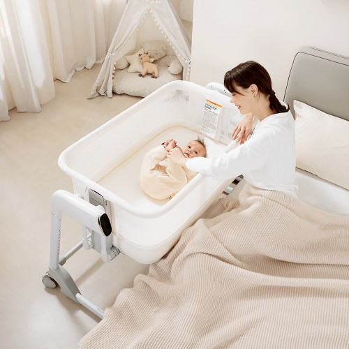 Smart Bassinet & Electric Cradle with Auto Cry Detect | Maydolly