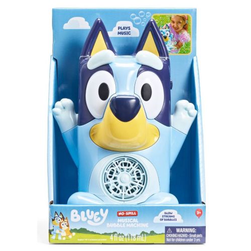 Bluey No Spill Musical Bubble Machine