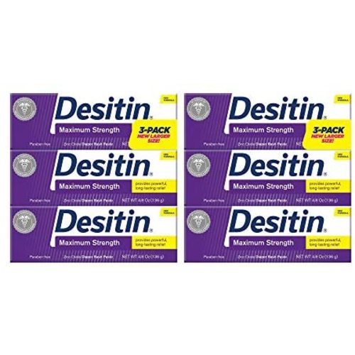 Desitin Baby Diaper Rash Maximum Strength Original Paste 4.8 oz. (6 Pack)