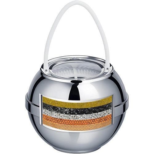 Bath Filter for Tub - Kinder Water Filter for Bathtub, Hard Water Softener to Remove Lead,Chlorine and Fluoride, Improve Skin, Hair and Nails Condition,Chrome