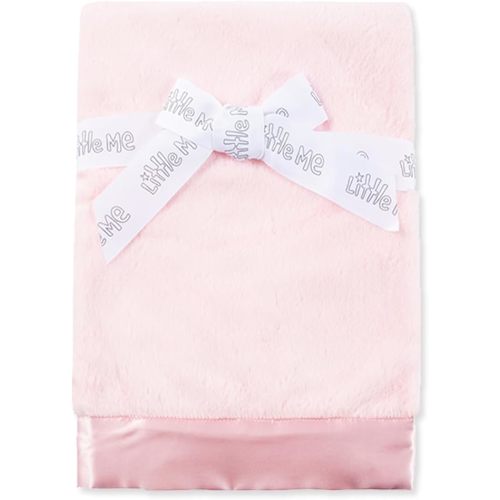 Little Me Blankets for Baby, Plush Swaddling Receiving Blanket, 30 x 27 Inches