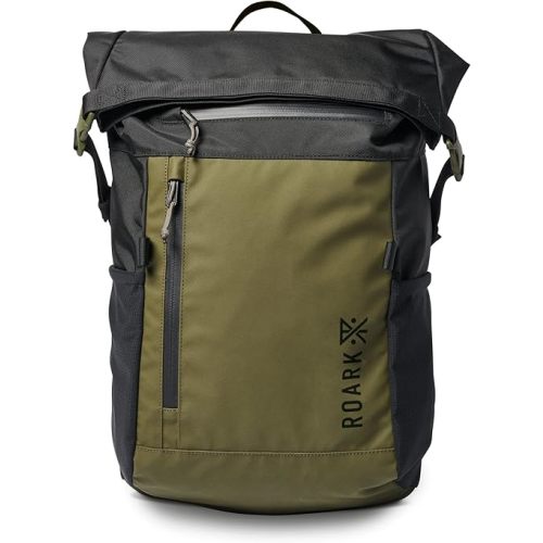 Roark Passenger 27L 2.0 Backpack, Travel Day Pack with Laptop Storage, Black/Military