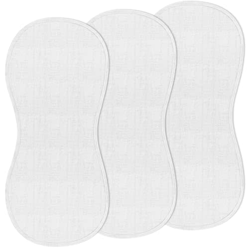 Hahafelt 3 Pcs Changing Pad Liners Fits in Peanut Shape Changing Pad Waterproof Diaper Mats Organic Cotton Peanut Mats are Warm on a Baby's Back, Washable Reusable (Simple Style)