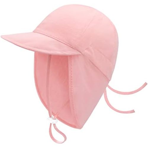 Baby Sun Hat Baby Hats with Neck Flap Infant Sun Hat UPF50+ Cotton Toddler Beach Hat Newborn Sun Hat Baby Baseball Cap