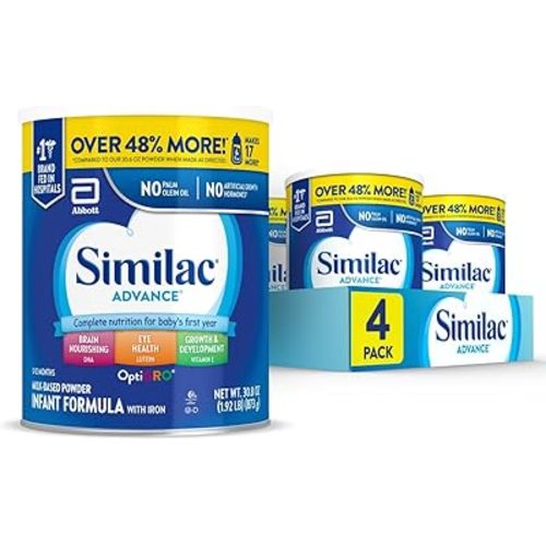 Similac Advance Infant Formula, Stage 2, Powder, 30.8 Ounces (Pack of 4)