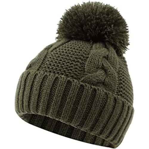 Winter Knit Baby Hat Twist Warm Beanie for Boys Girls Infant Toddler Baby Beanie with Pompom