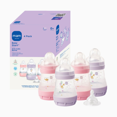 MAM Easy Start Anti-Colic Baby Bottle (4 Pack) - 5oz