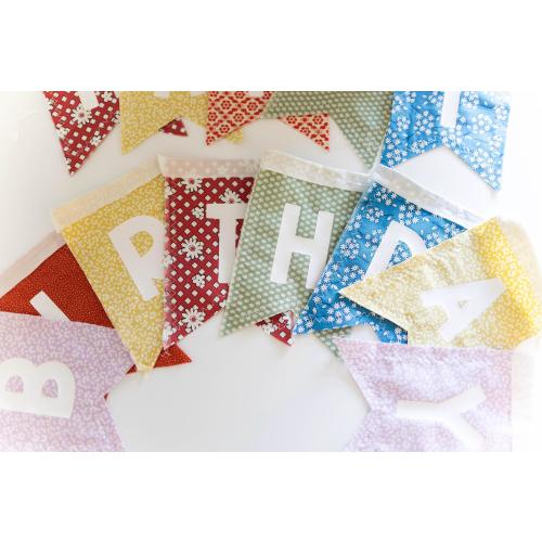 Fabric Happy Birthday Banner Rainbow Fabric Birthday Banner Sustainable Birthday Decor Reusable Birthday Décor Handmade Birthday Party
