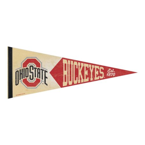 Ohio State Buckeyes Vintage Scarlet Pennant