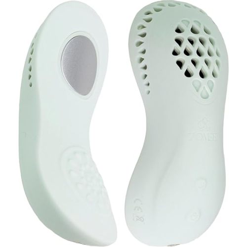Zomee Cooling Lactation Massager 2-in-1 Breastfeeding Relief for Engorged Breasts, Clogged Ducts Vibration and Cooling Therapy for Nursing Mothers – Portable, Rechargeable, BPA-Free
