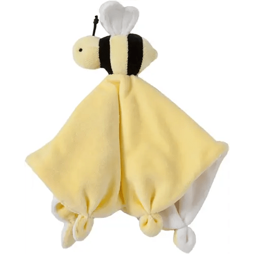Burt's Bees Baby - Lovey Plush, Hold Me Bee Soother Security Blanket, Organic Cotton (Sunshine Yellow) , 12x12x3 Inch (Pack of 1)