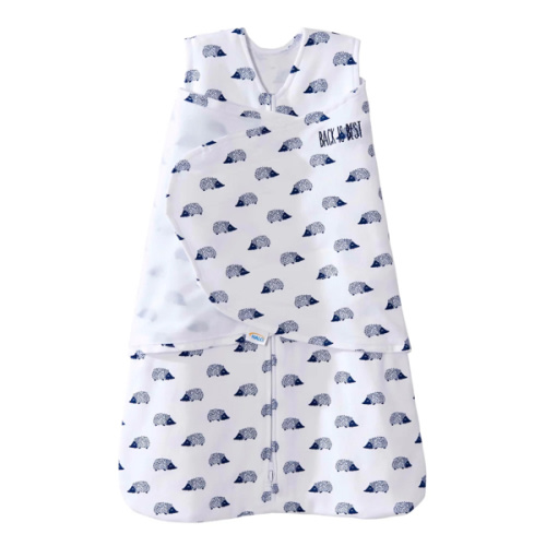 Navy Hedgehog Cotton Swaddle S | HALO